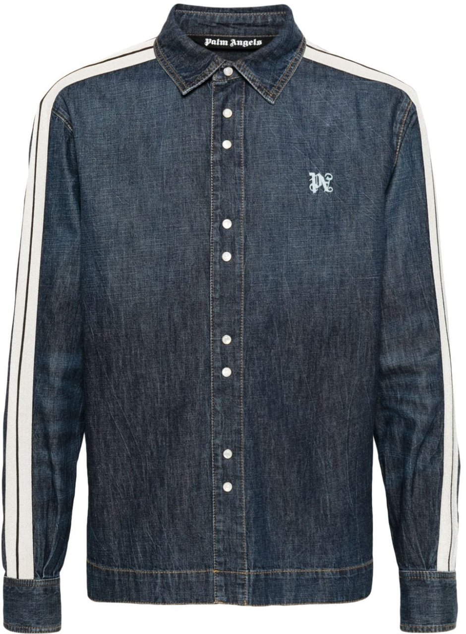 Palm Angels Palm Angels Denim shirt Blauw