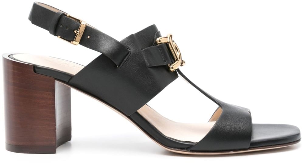 Tod's Tod's Black leather Kate sandals Zwart