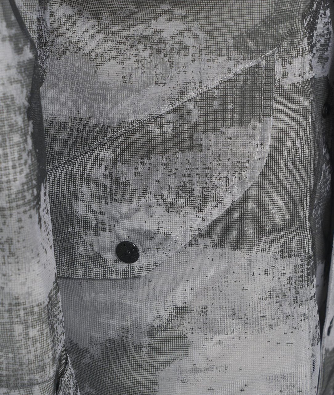 Stone Island Camouflage-print mesh-trimmed Dust Grijs