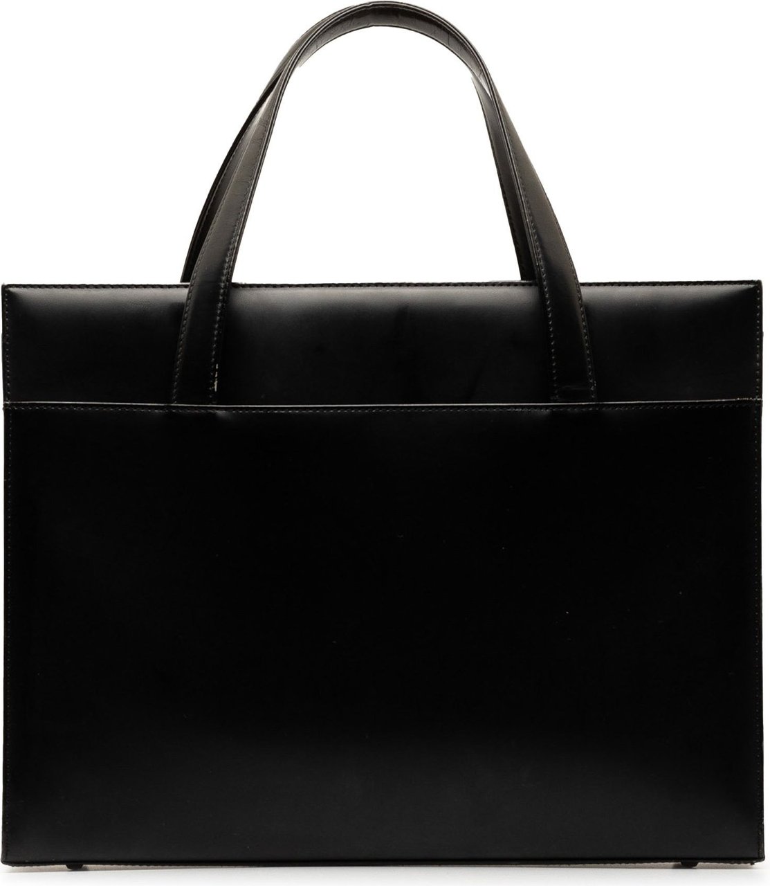 Burberry Leather Tote Bag Zwart