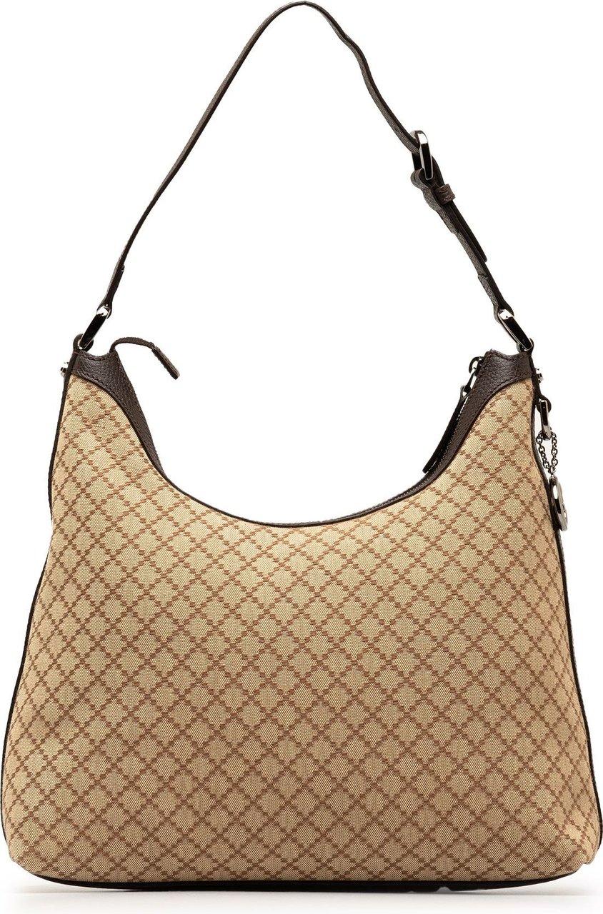 Gucci Diamante Charmy Shoulder Bag Bruin