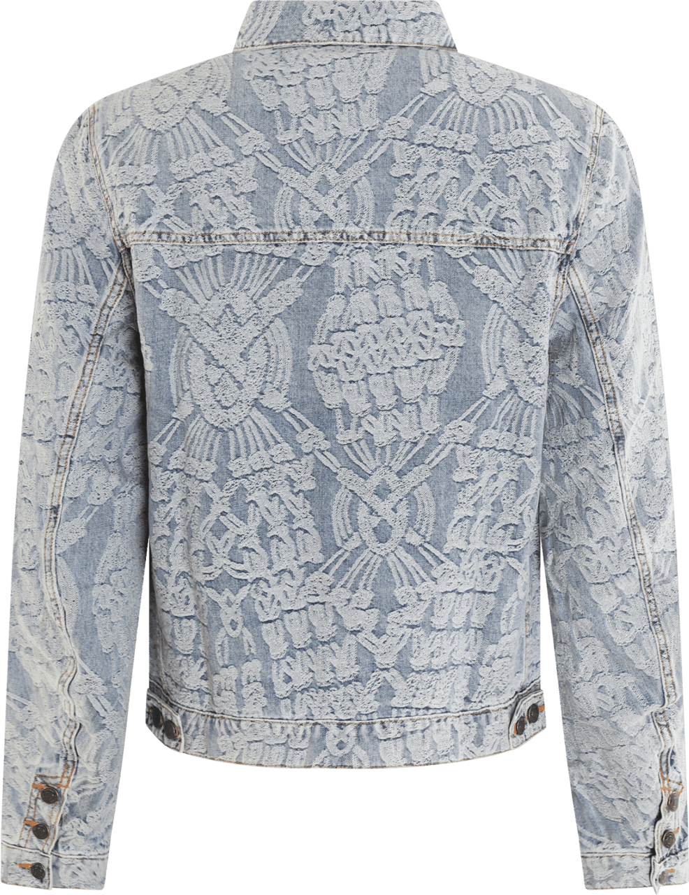 Daily Paper Heren Settle Macrame Jacket Jeans Grijs
