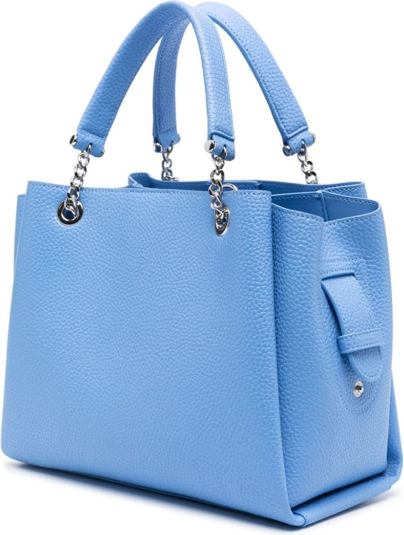 Emporio Armani Charm Light Blue Handbag Blue Blauw