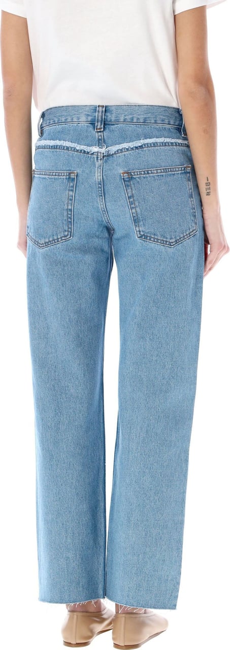 A.P.C. RELAXED RAW EDGE JEANS Blauw