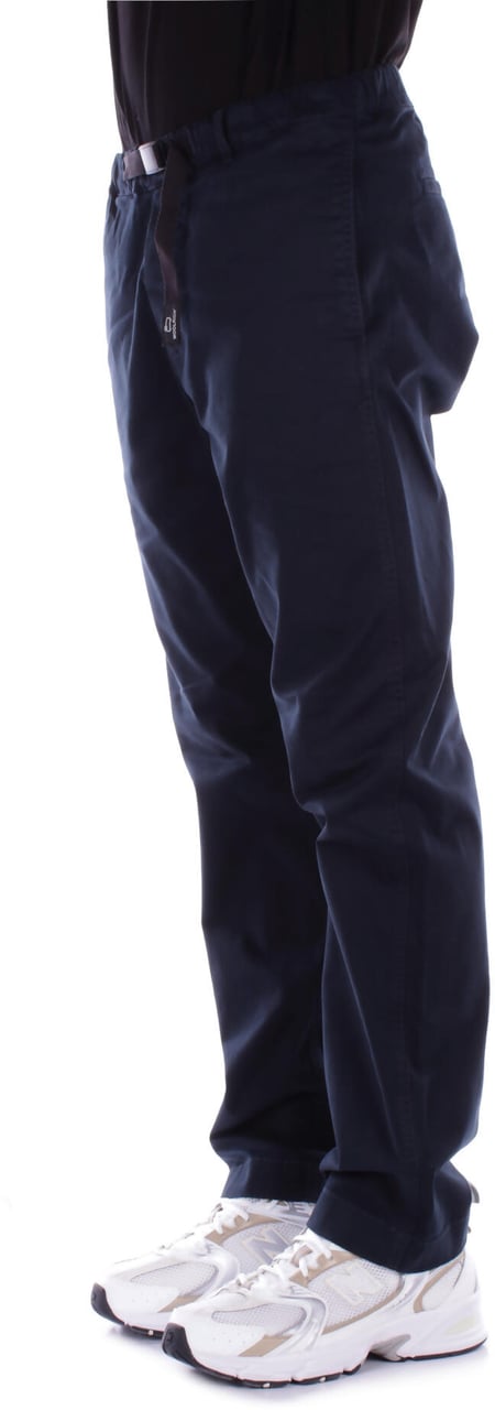 Woolrich Trousers Blue Blauw