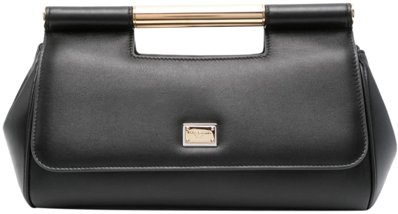 Dolce & Gabbana Dolce & gabbana small devotion handbag in coral leather Oranje