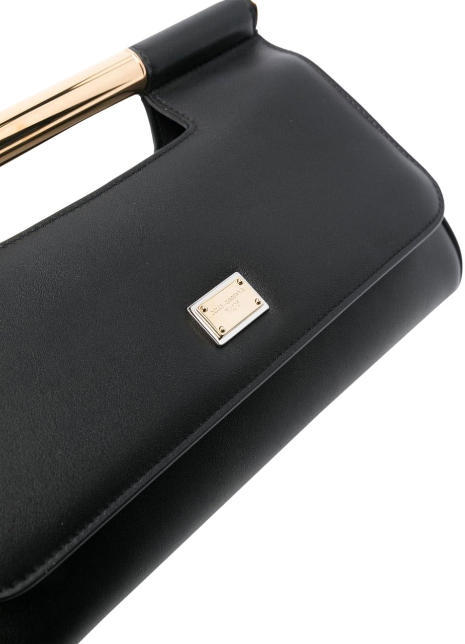 Dolce & Gabbana Dolce & gabbana small devotion handbag in coral leather Oranje