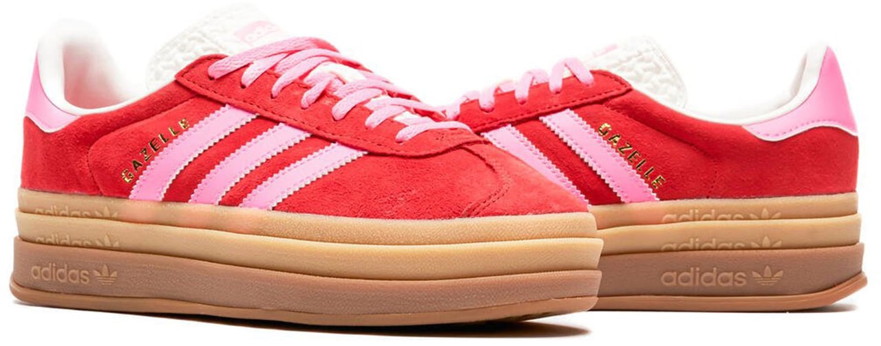 Adidas Adidas Gazelle Bold Collegiate Red / Lucid Pink Divers