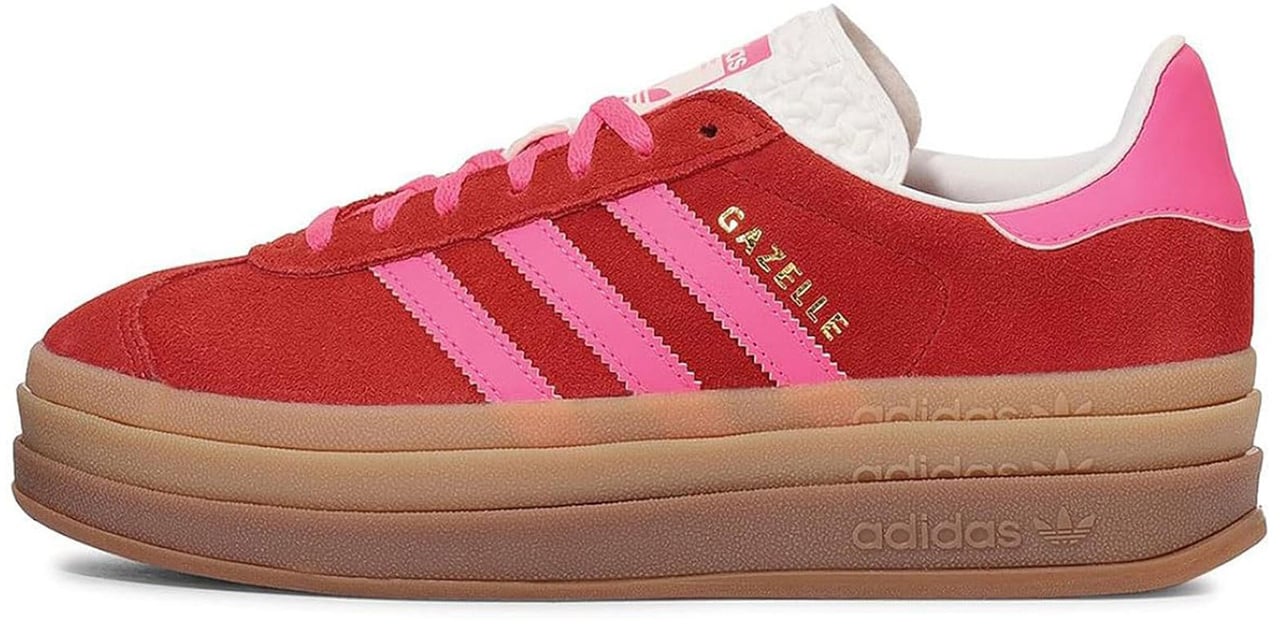 Adidas Adidas Gazelle Bold Collegiate Red / Lucid Pink Divers