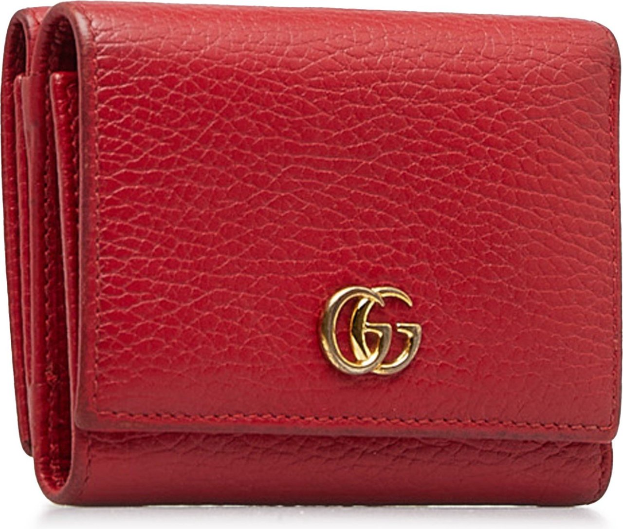 Gucci GG Marmont Leather Small Wallet Rood