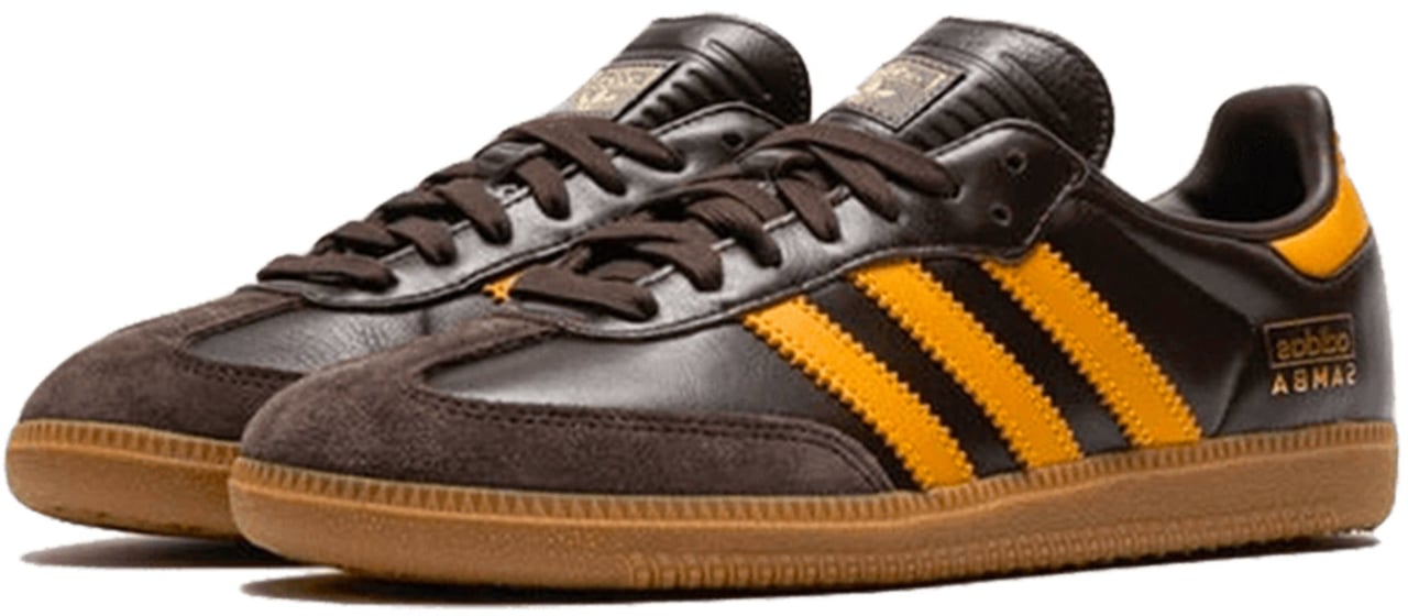 Adidas Adidas Samba OG Dark Brown Yellow Divers