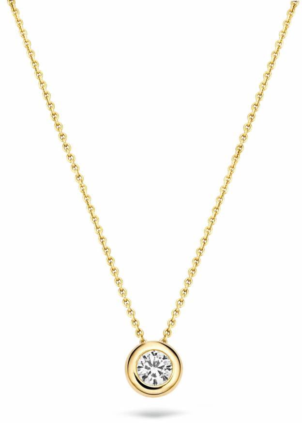 Blush 3052YZI Ketting 14 krt geelgoud met zirkonia Divers