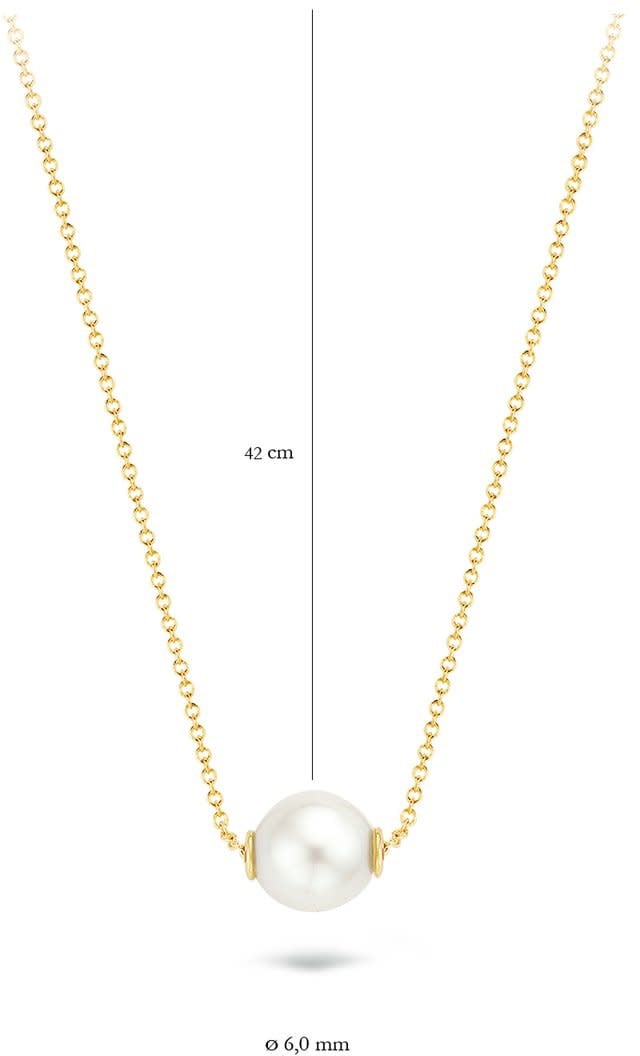 Blush 3076YPW Ketting 14 krt geelgoud met Zoetwater parel Divers