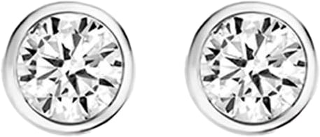 Blush Blush Oorbellen 7256WZI Oorstekers 14k Witgoud met Briljant geslepen Zirkonia 3.8mm Divers