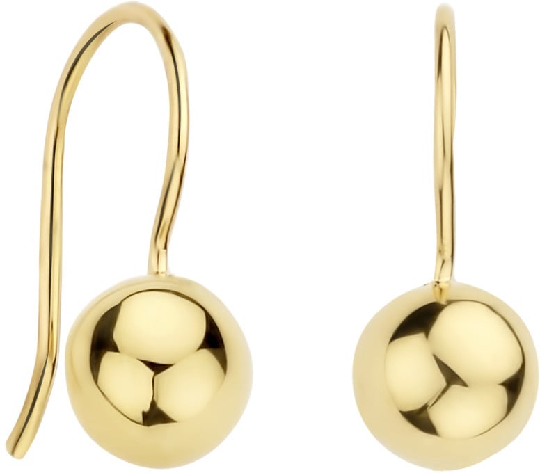 Blush Blush Oorbellen 7260YGO 14k Geelgoud Gladde Bol 5mm Divers