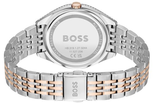 Hugo Boss BOSS Horloges Dames HB1502641 Staal Bi-Color Chronograaf met Mint Groene Wijzerplaat Divers