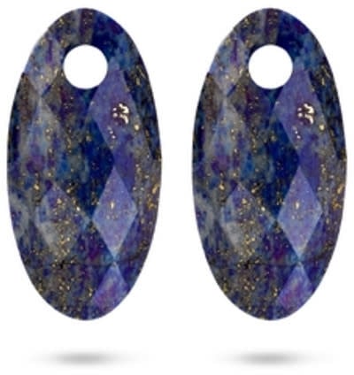 Blush Blush Oorbedels 820LAPL Groot Blauw Lapis Ovaal 15mm x 30mm Divers