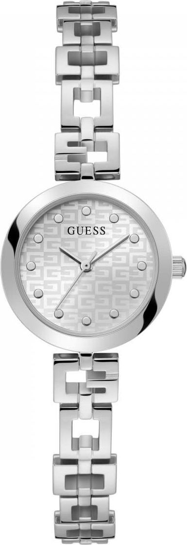 Guess Guess Dames Horloge GW0549L1 Staal Quartz met Zilverkleurige Wijzerplaat en Zirkonia 34mm Divers