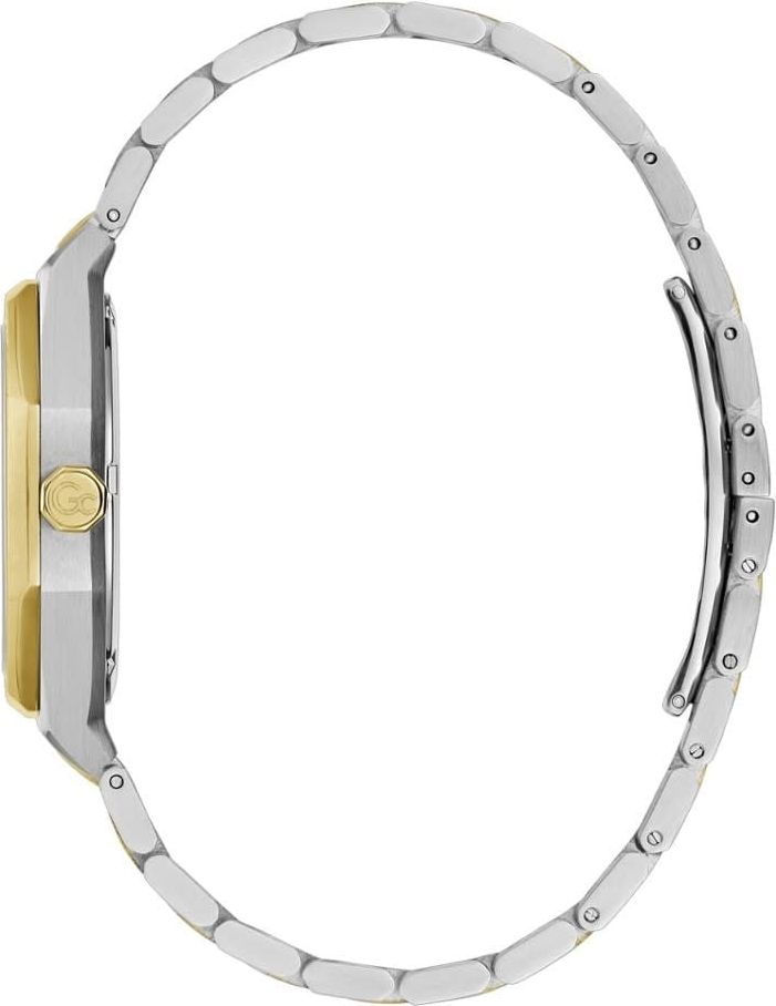 GC GC Dames Horloge Z25002L1MF Staal Bi-color Swiss Made Quartz gezet met Swarovski stenen Divers