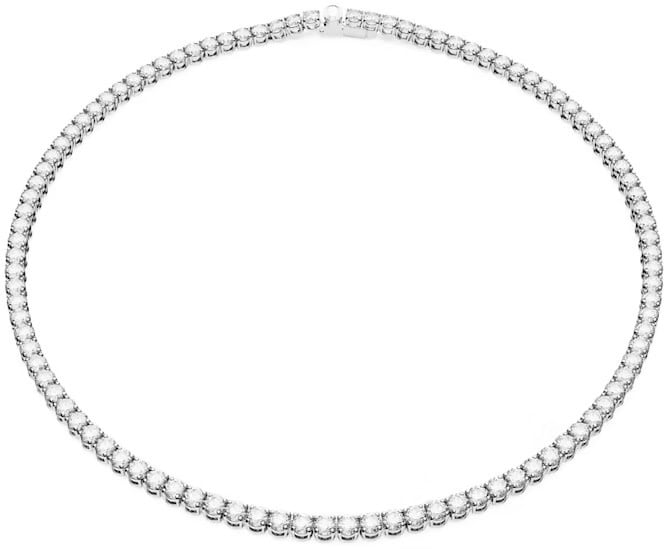 Swarovski Swarovski 5661257 dames Matrix tennis collier in witgoud rhodium plated met rondom Swarovski kristallen 50 cm lengte Divers