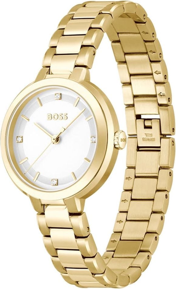 Hugo Boss BOSS Dames Horloge HB1502758 Goude Plating Quartz Sena 34mm Divers