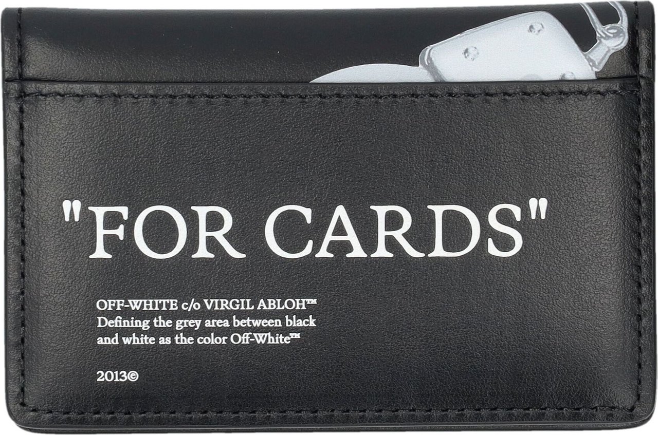 OFF-WHITE CARD VERTICAL XRAY Zwart