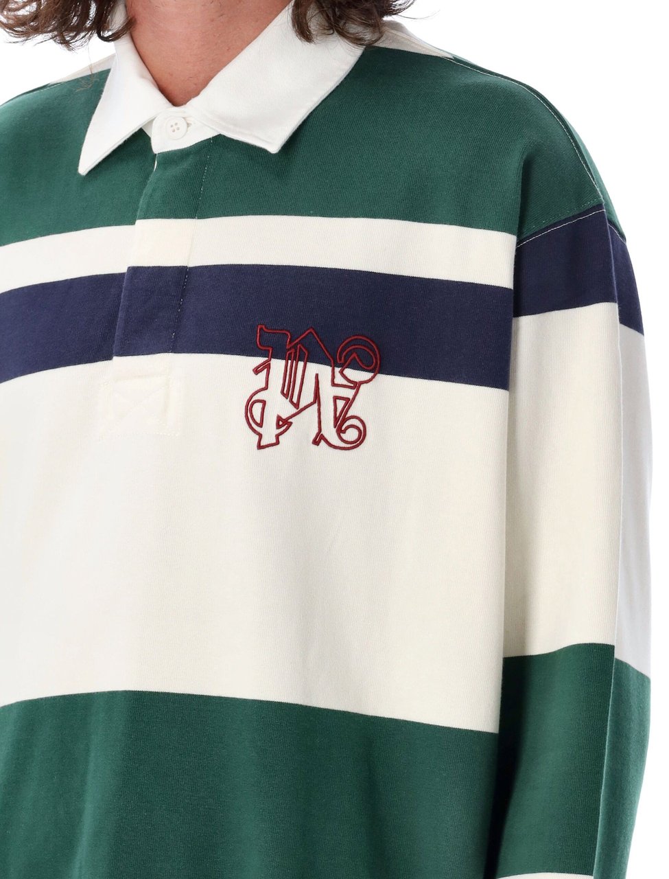 Palm Angels PA MONOGRAM RUGBY POLO Rood