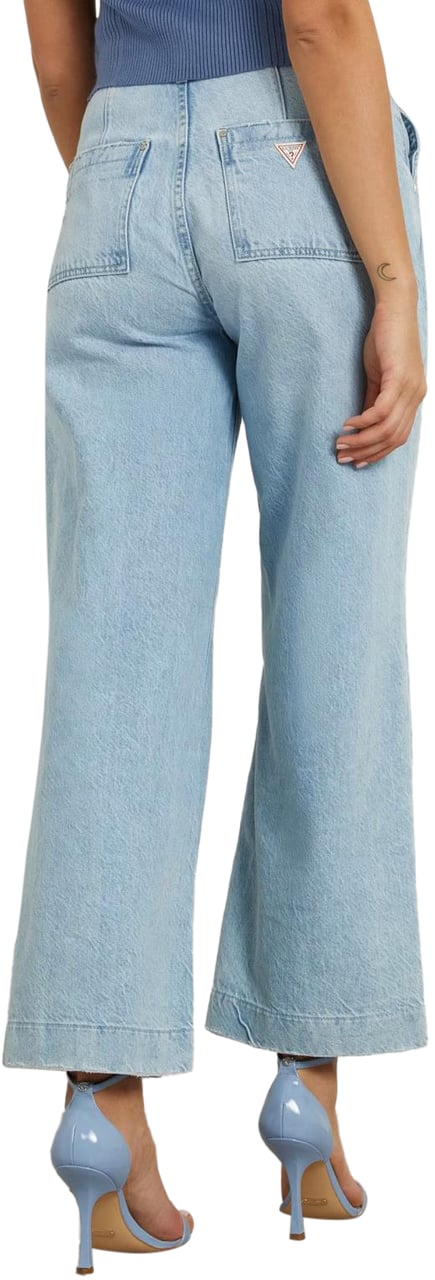 Guess Broek Blue Blauw