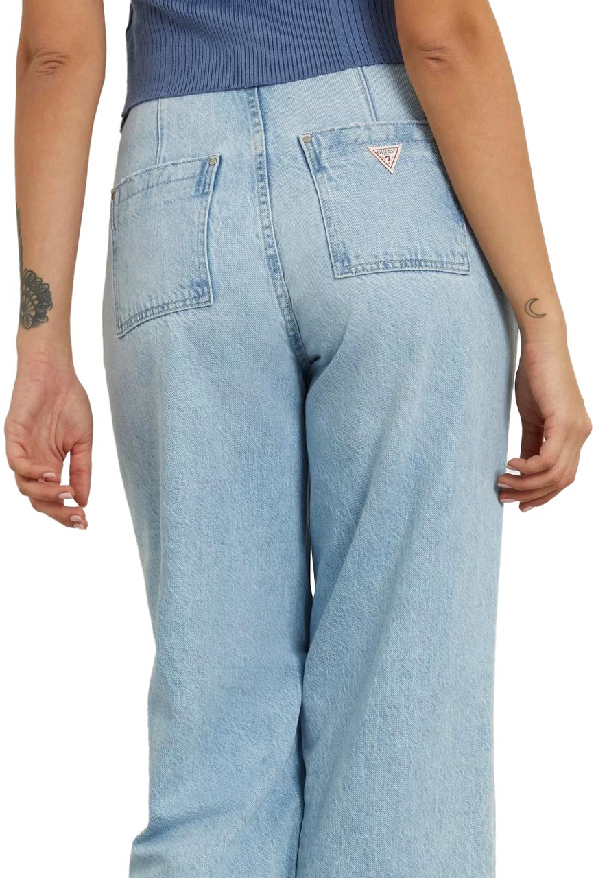 Guess Broek Blue Blauw