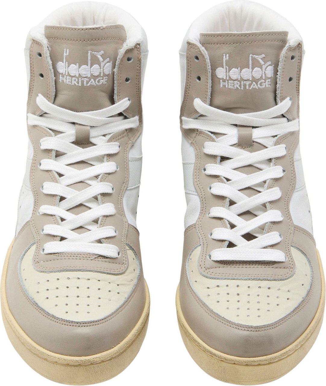 Diadora Mi basket used sneakers wit Wit