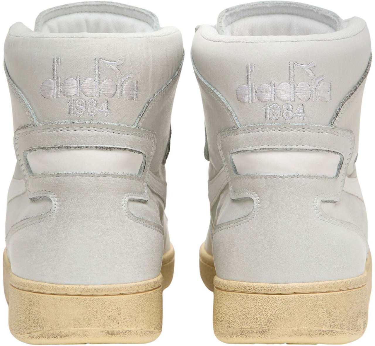 Diadora Mi basket used sneakers wit Wit