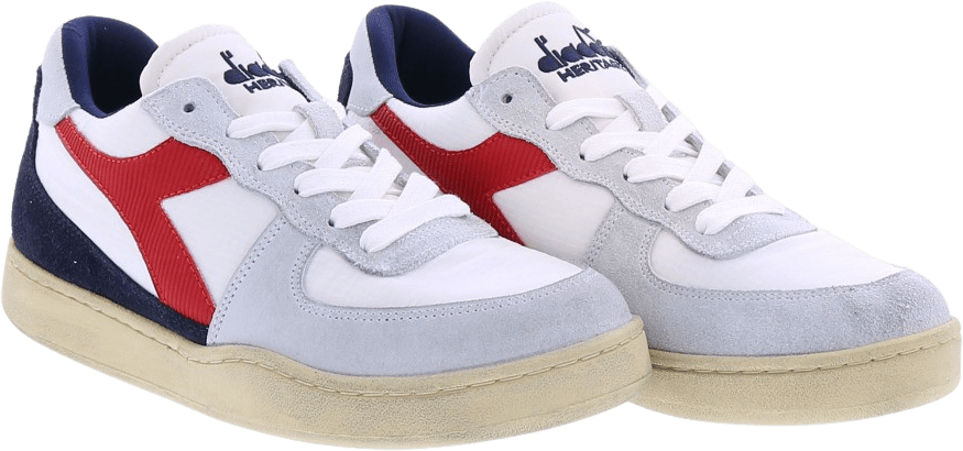 Diadora Dames Mi Basket Low Ripstop Wit