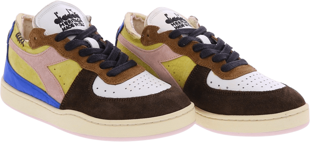 Diadora Dames Mi Basket Row Cut Choco Breakf Bruin