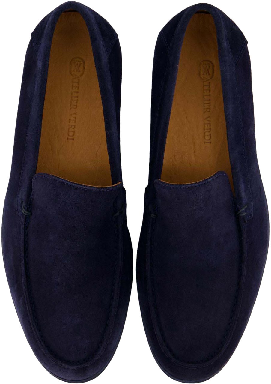 Atelier Verdi Heren Nino Loafer Navy Blauw
