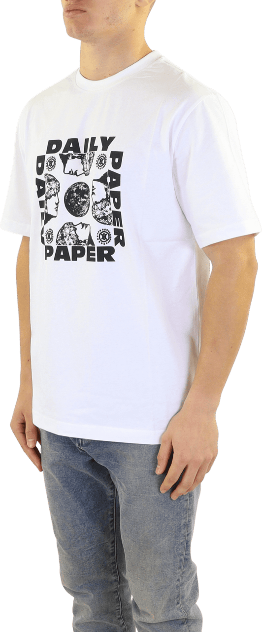 Daily Paper Heren Parviz Ss T-Shirt Wit