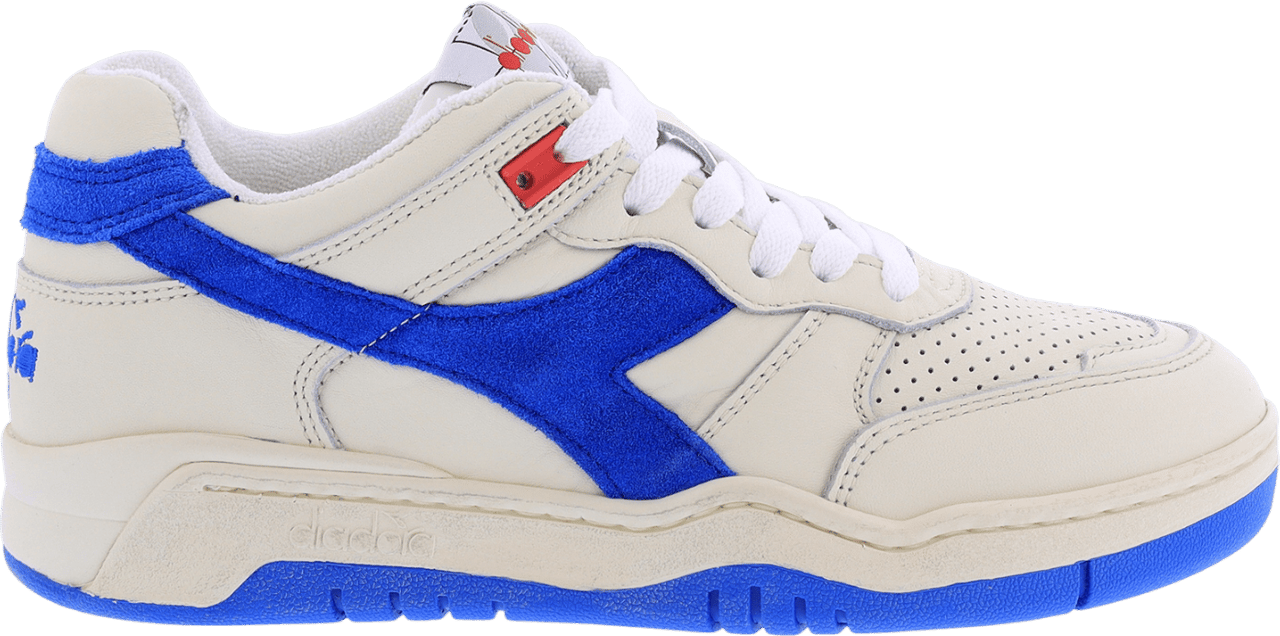 Diadora Dames B560 Used Wit/Blauw Wit