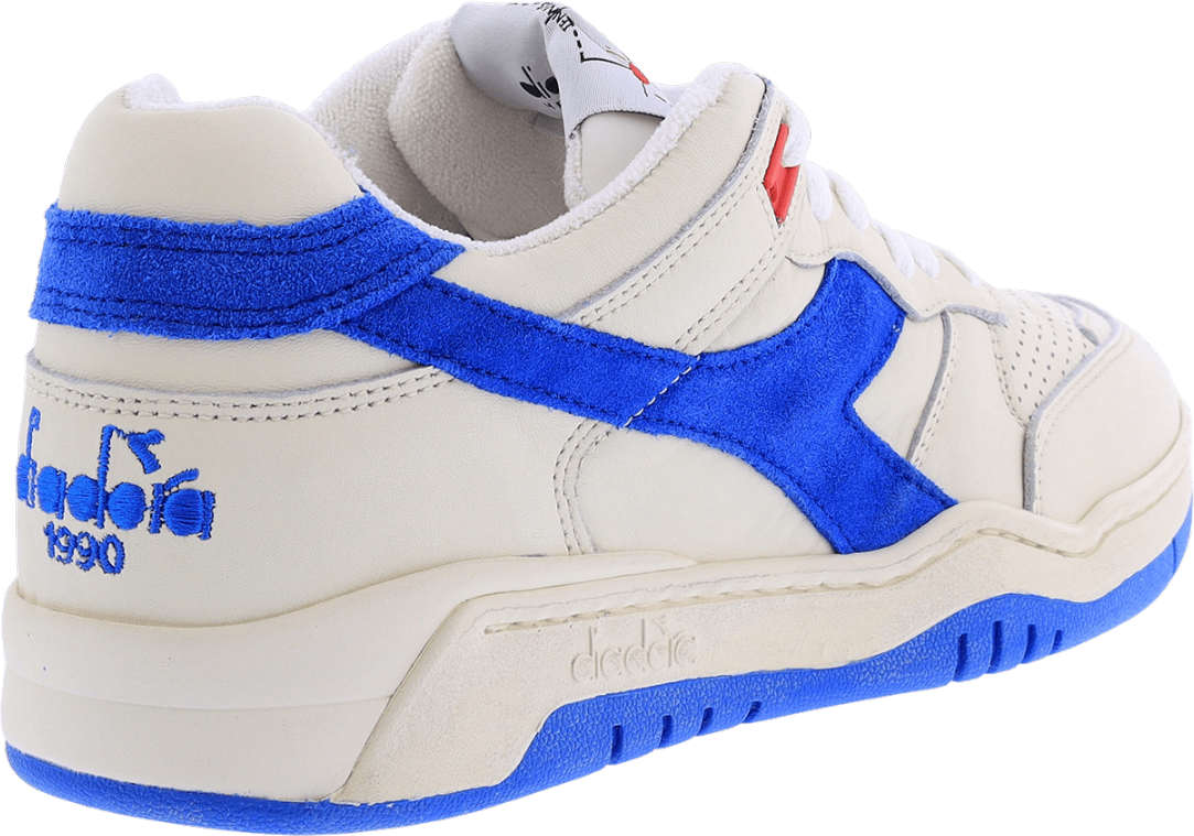 Diadora Dames B560 Used Wit/Blauw Wit