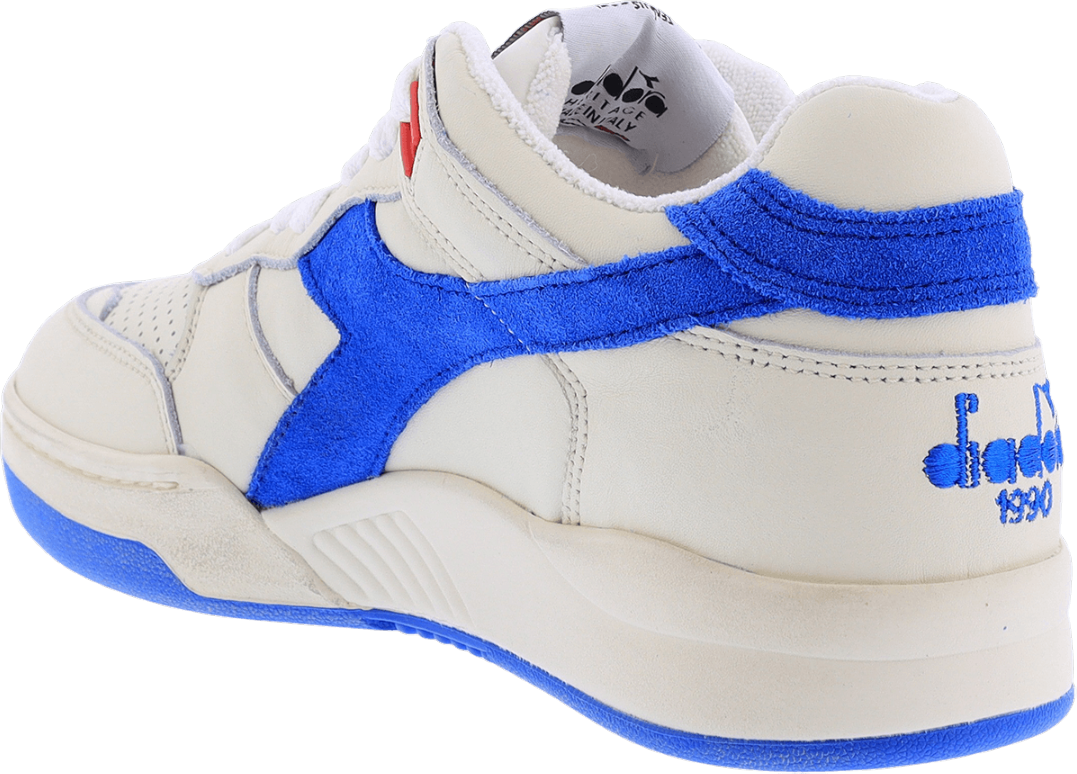 Diadora Dames B560 Used Wit/Blauw Wit