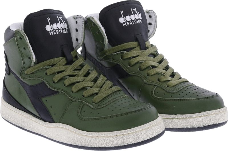 Diadora Dames Mi Basket Used Groen