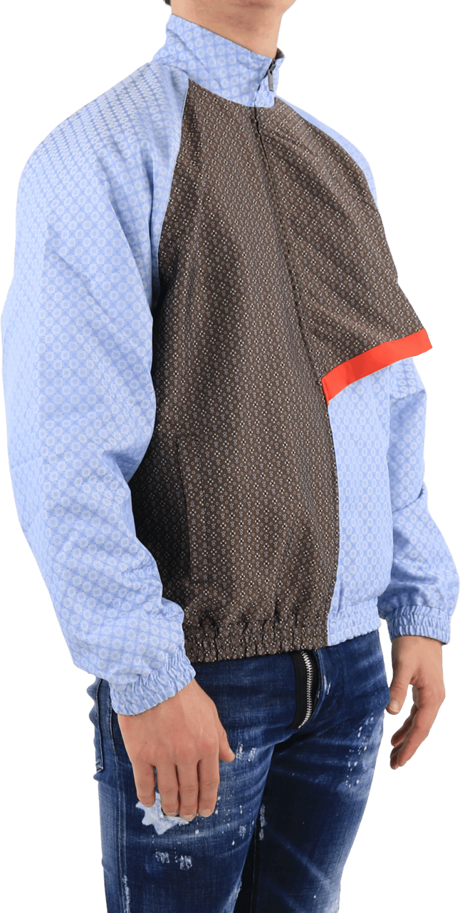 Daily Paper Heren Kasah Scarf Shirt Blauw/Bruin Blauw