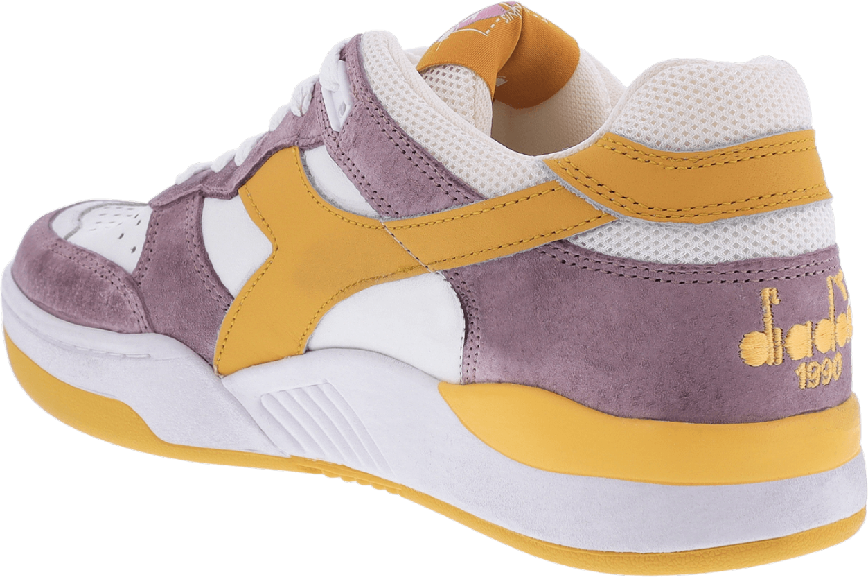 Diadora Dames B560 Used Wit/Paars Wit