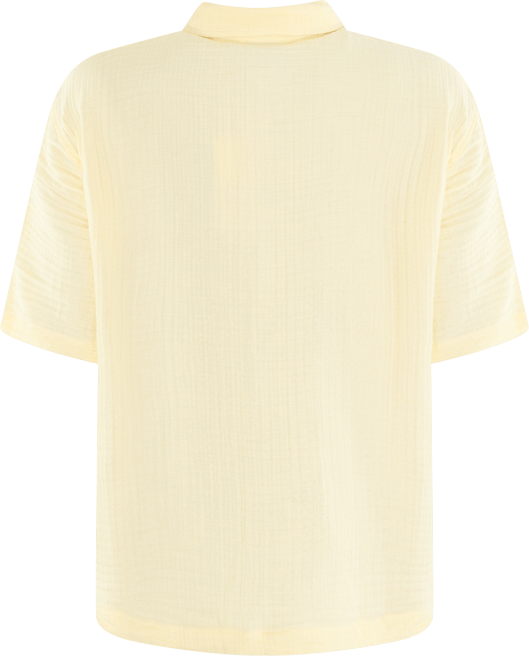 Daily Paper Enzi Seersucker Icing Yellow Polo Shirt Yellow Geel