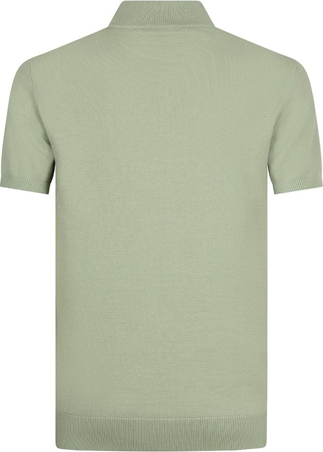 Radical Knit t-shirt half zip | Olive green Groen