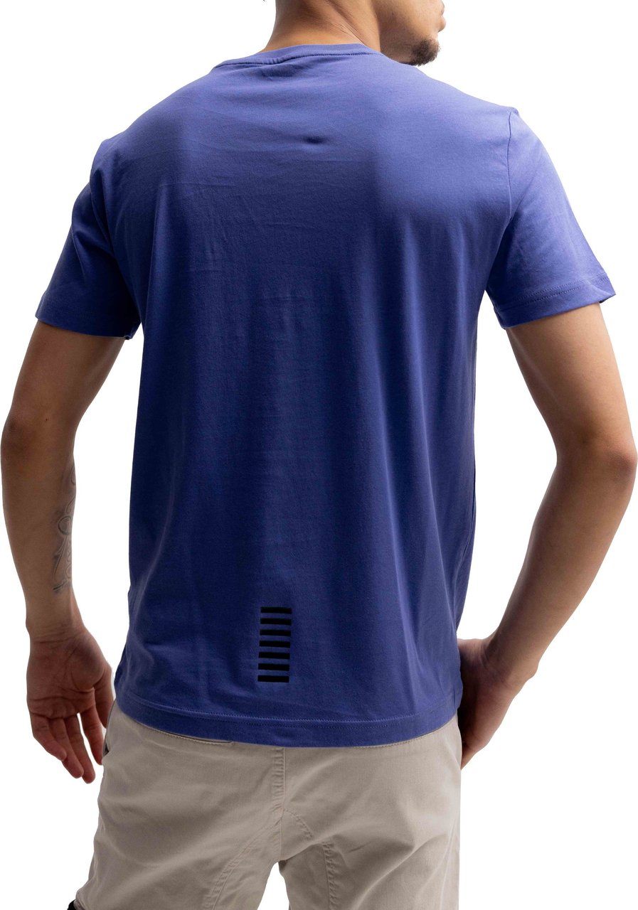 Emporio Armani EA7 Basic Logo T-Shirt Heren Blauw Blauw