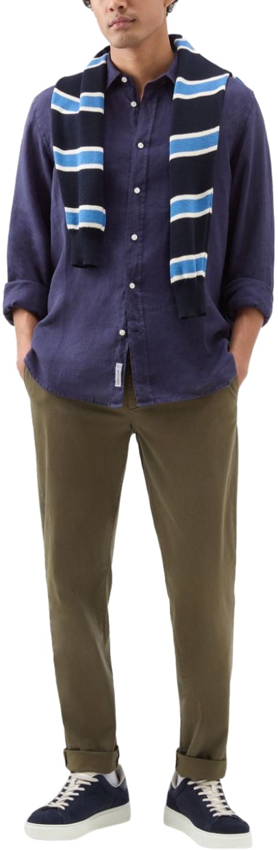 Woolrich Shirts Blue Blauw