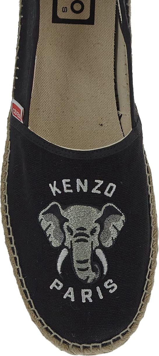 Kenzo Espadrille Slip-On Shoe Zwart