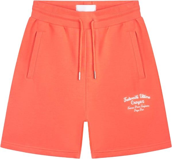 Croyez croyez fraternité shorts - coral/white Rood