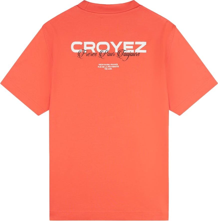 Croyez croyez frères t-shirt - coral/white Rood
