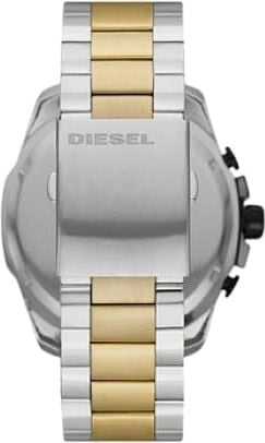 Diesel DZ4581 horloge heren chronograaf staal bi-color zwarte wijzerplaat Divers