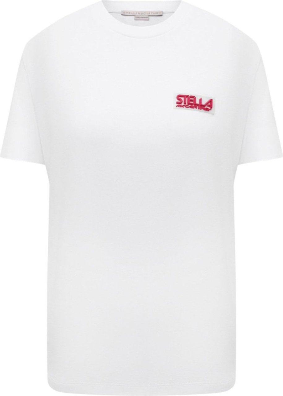 Stella McCartney Stella Mccartney Cotton Logo T-Shirt Wit